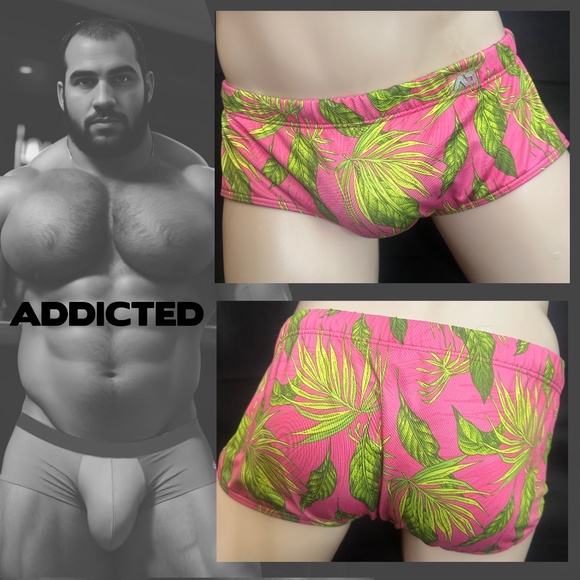 Addicted Pack Up Square Cut Swimsuit XL 36" waist Gently worn 80% polyester - Picture 1 of 7